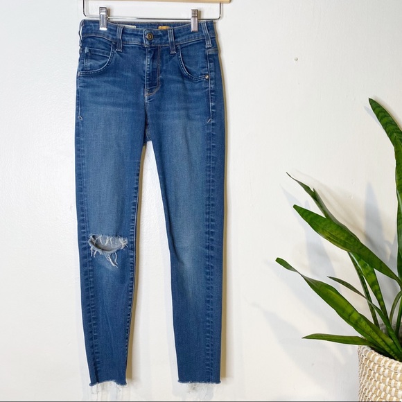 Pilcro & The Letterpress | Superscript Mid Rise Skinny Jeans Sz 24 - Picture 1 of 9